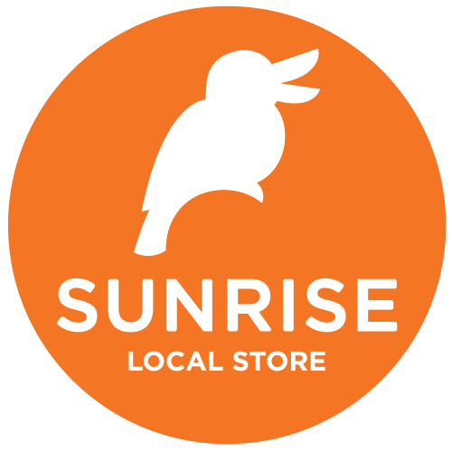 Sunrise Local Store Disk Logo Orange