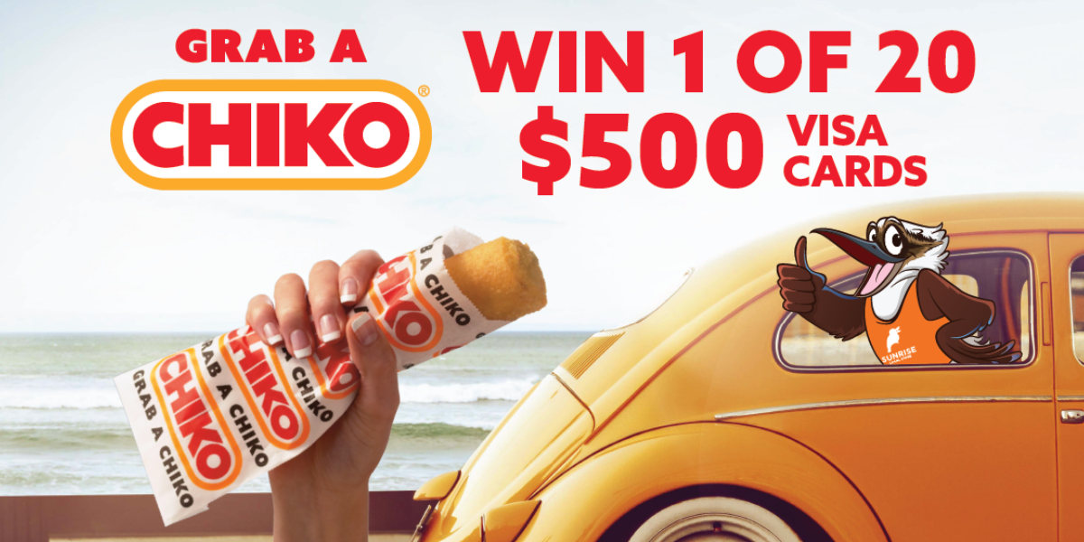Grab A Chiko Roll and Win 1 of 20 $500 Visa Cards