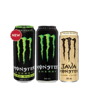 Monster Energy Varieties 500mL or Monster Java Varieties 305mL