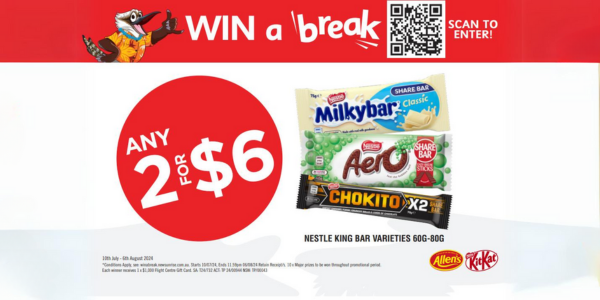 Win a break Aero Chokito Milkbar