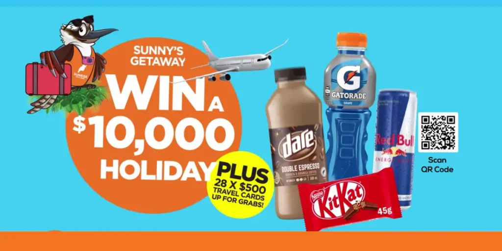 Sunny’s Getaway – Win a $10,000 Holiday