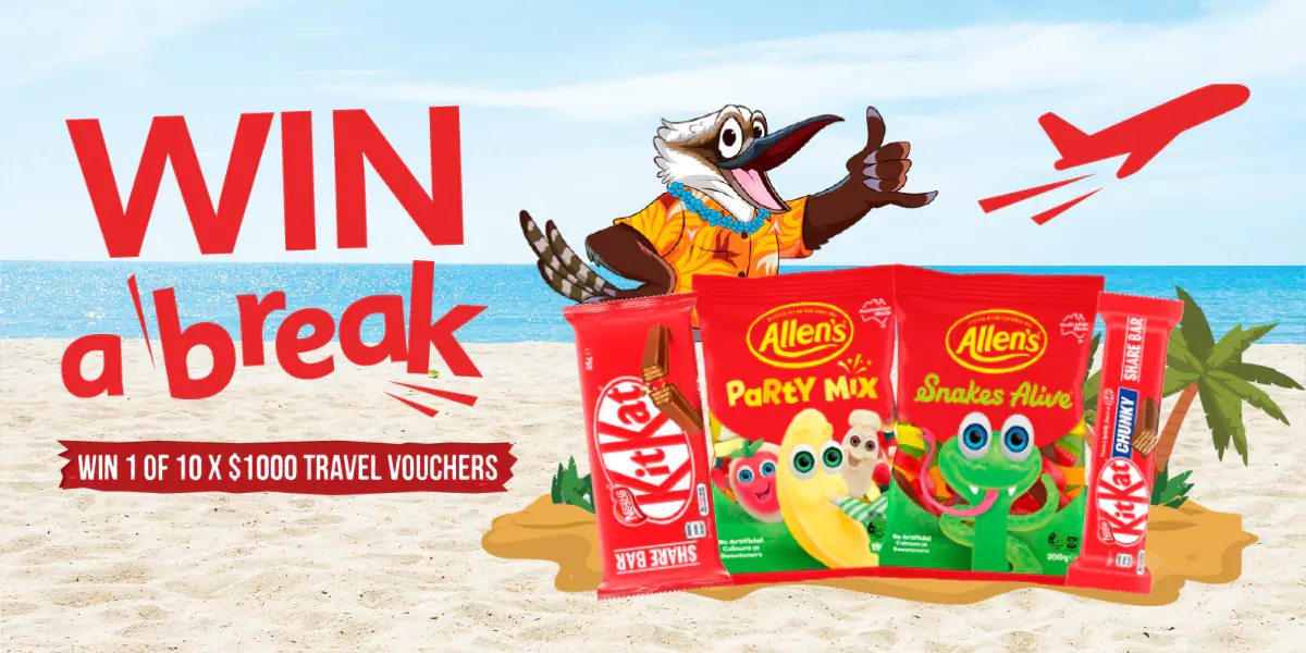 Win a break – $1,000 Travel Vouchers