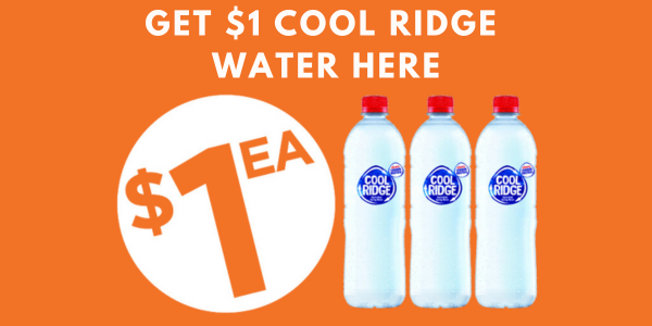 Cool Ridge $1 Water cta