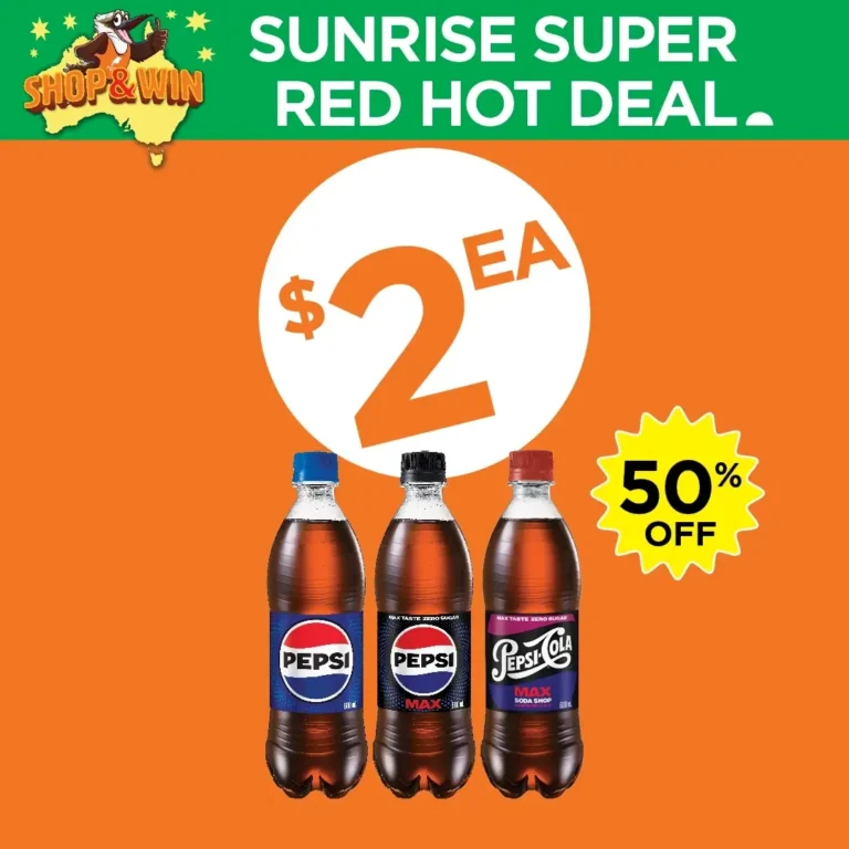 Pepsi 600mL $2 EA