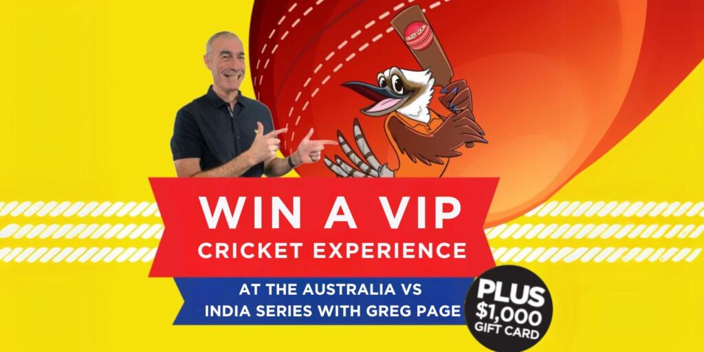 Win a VIP Cricket Experience at the Australia vs India Series with Greg Page