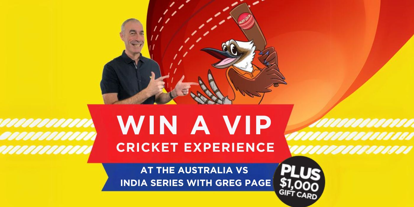 Win a VIP Cricket at the Australia vs India with Greg Page