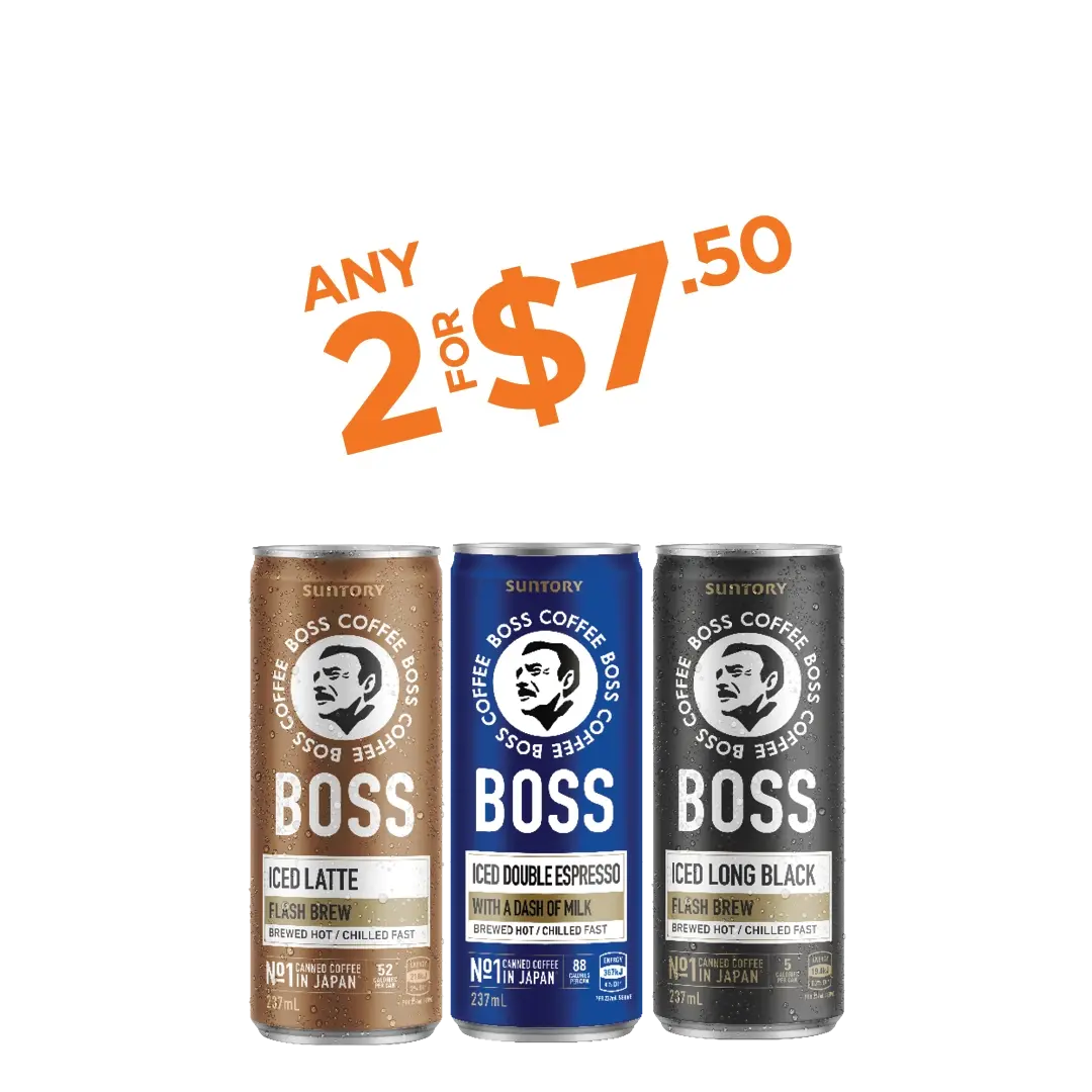 Boss Iced Coffee Varieties