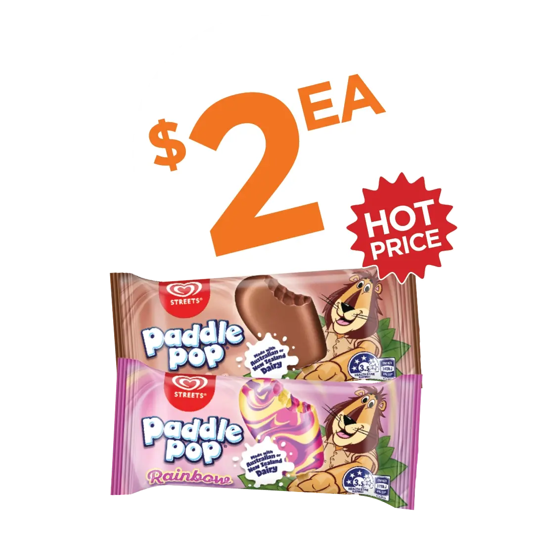 Paddle Pop – Red Hot Deal!