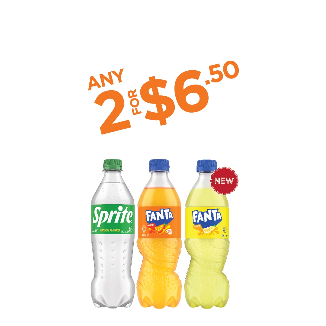 Sprite Fanta Flavours 600mL