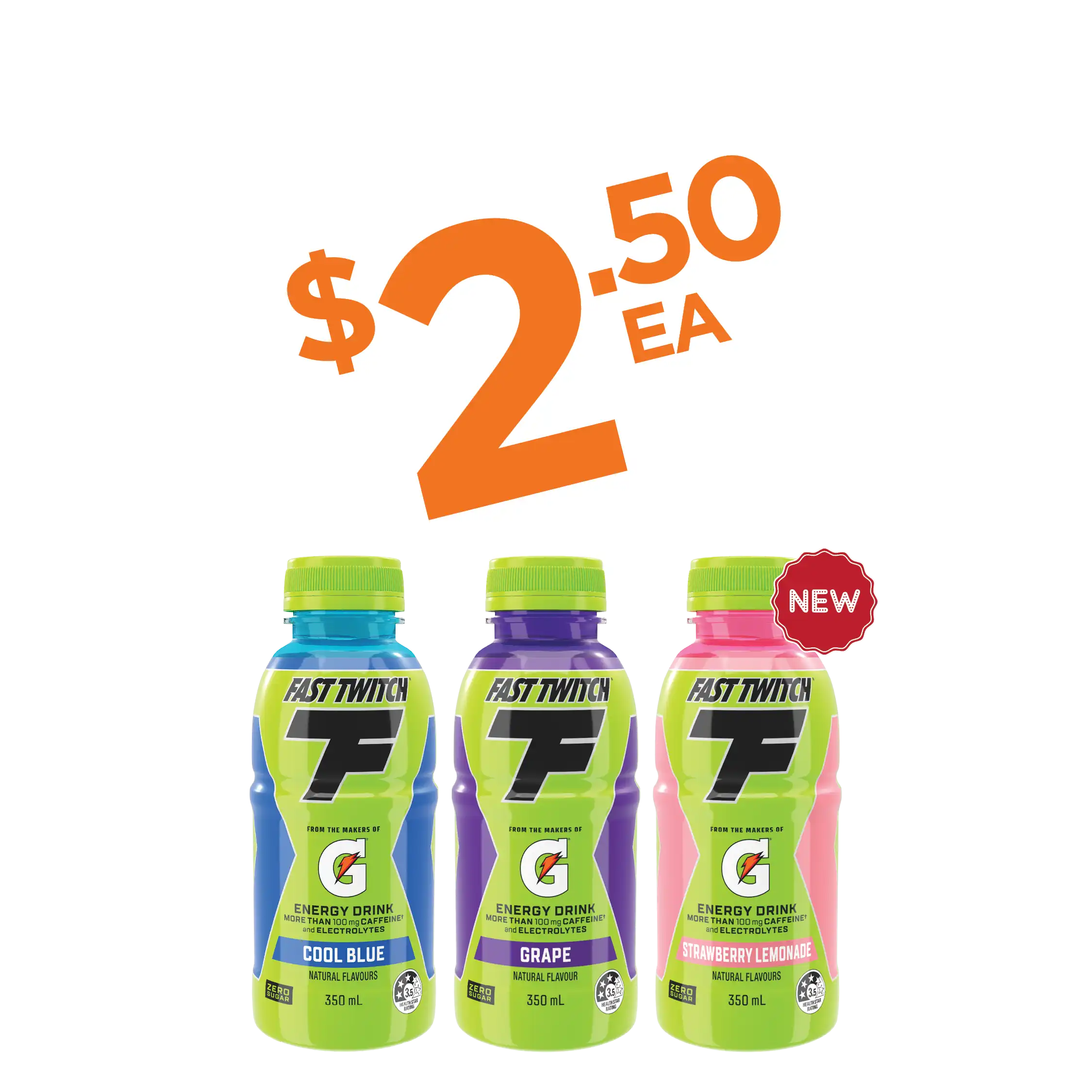 Gatorade Fast Twitch Varieties 350mL