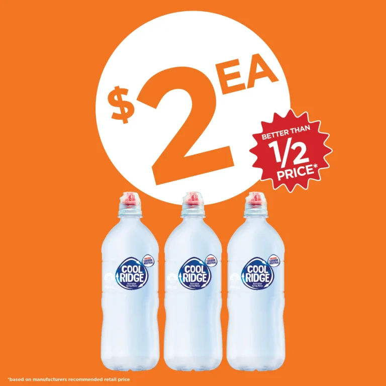 Cool Ridge Water $2 ea Promo