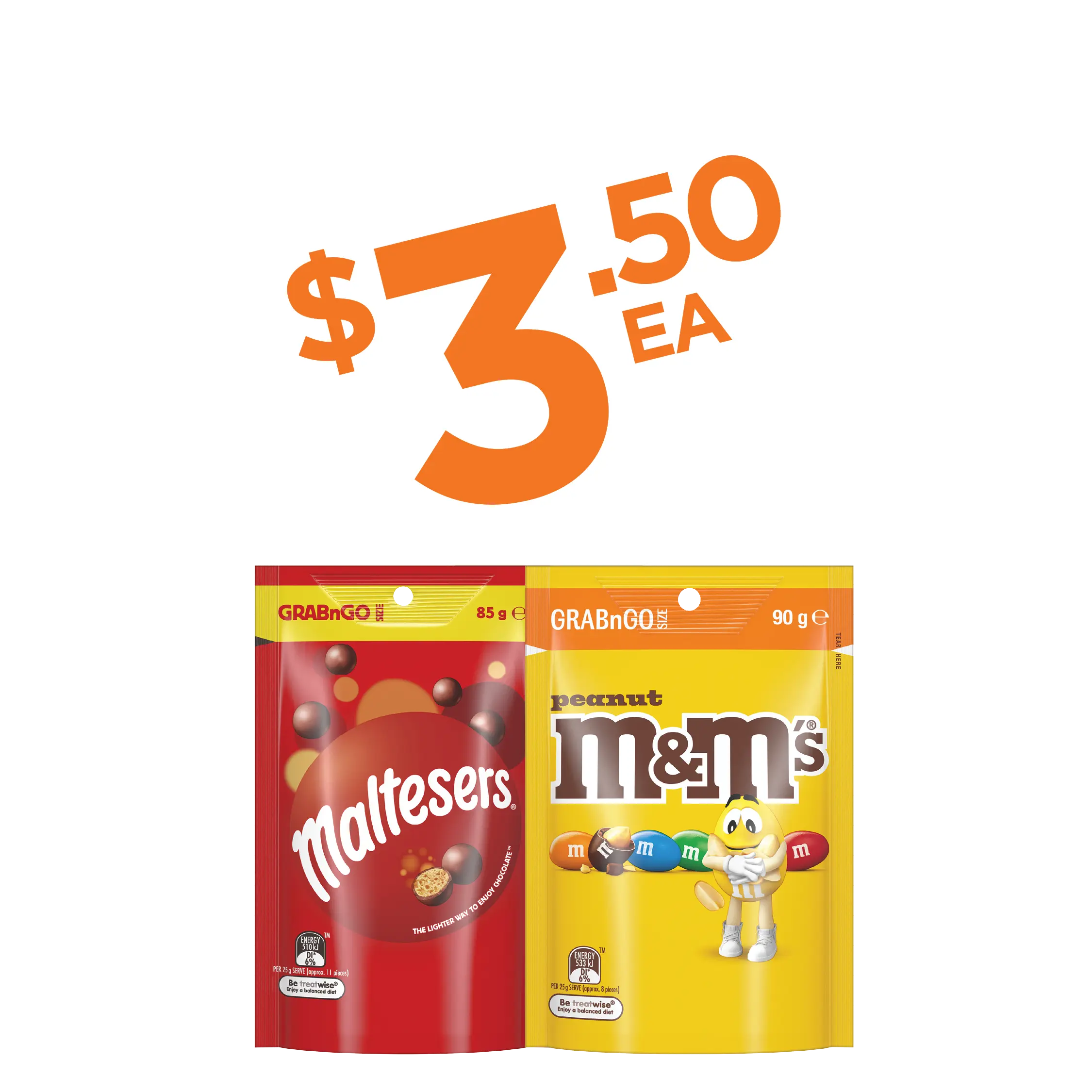 Mars Grab n Go $3.50 ea
