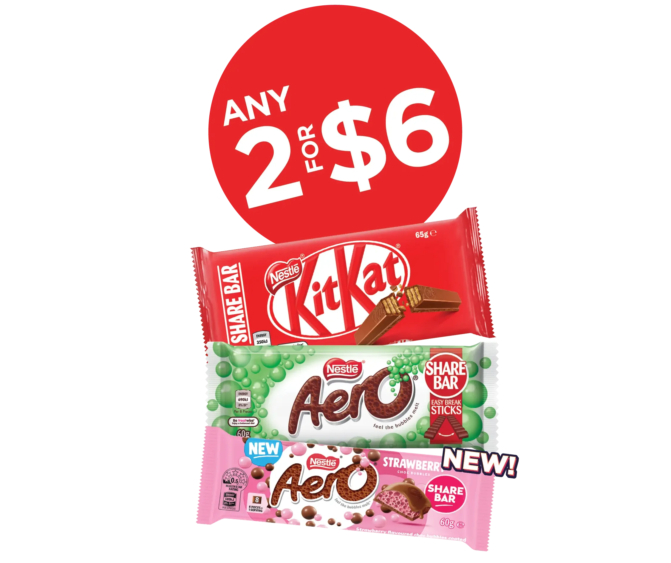 Nestle King Any 2 for $6