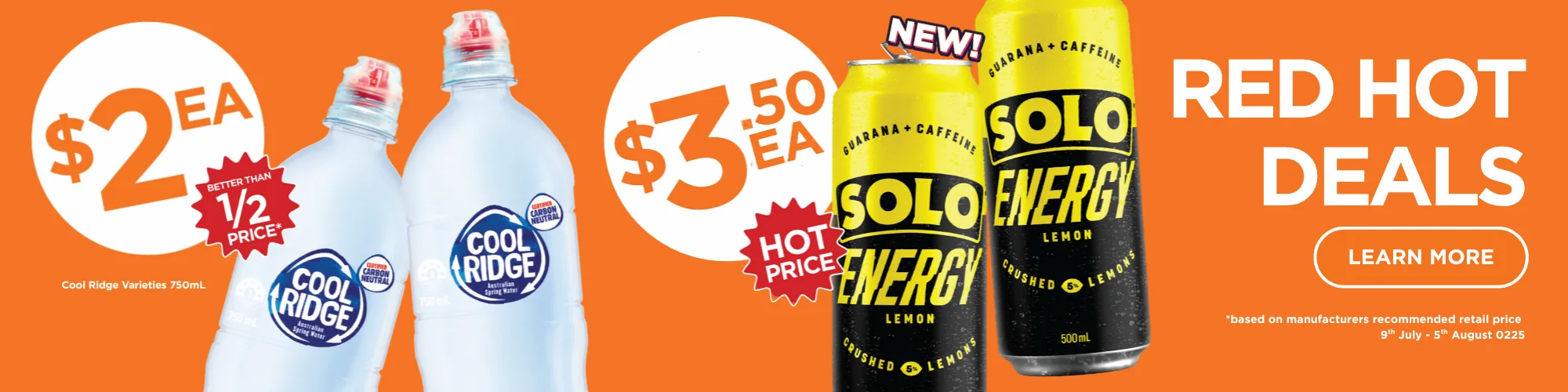 New Sunrise Red Hot Deals P8 Web Banner
