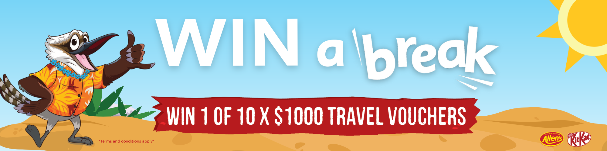 Win a Break P8 Banner