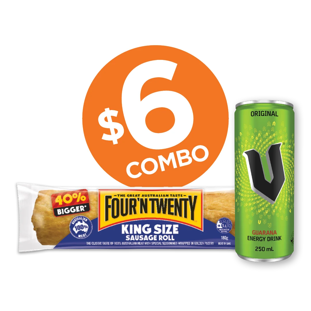 Sausage Roll & V 250mL combo Sausage Roll & V 250mL combo
