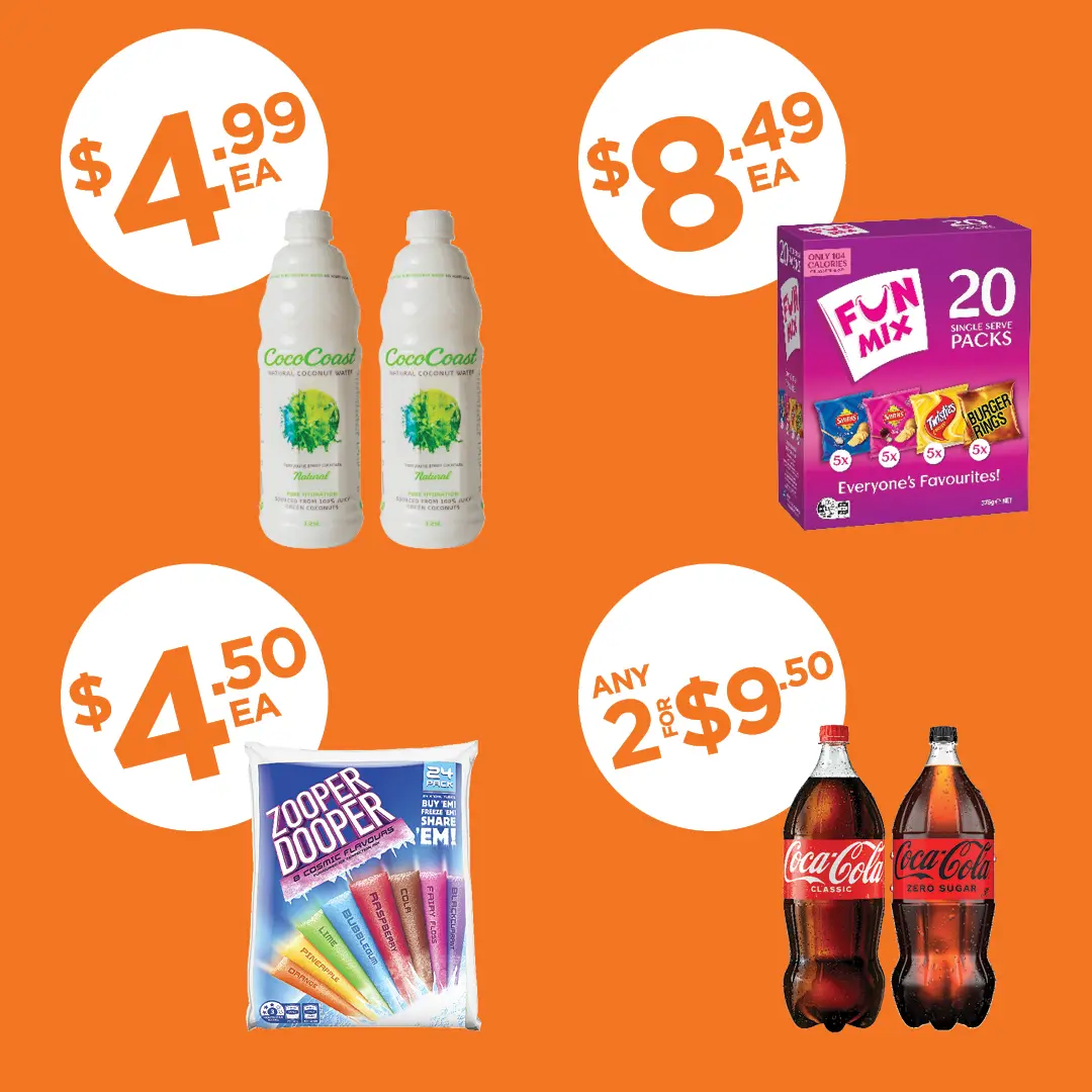 CocoCoast, FunMix 20 packs, Zooper Dooper, Coco-Cola CocoCoast, FunMix 20 packs, Zooper Dooper, Coco-Cola