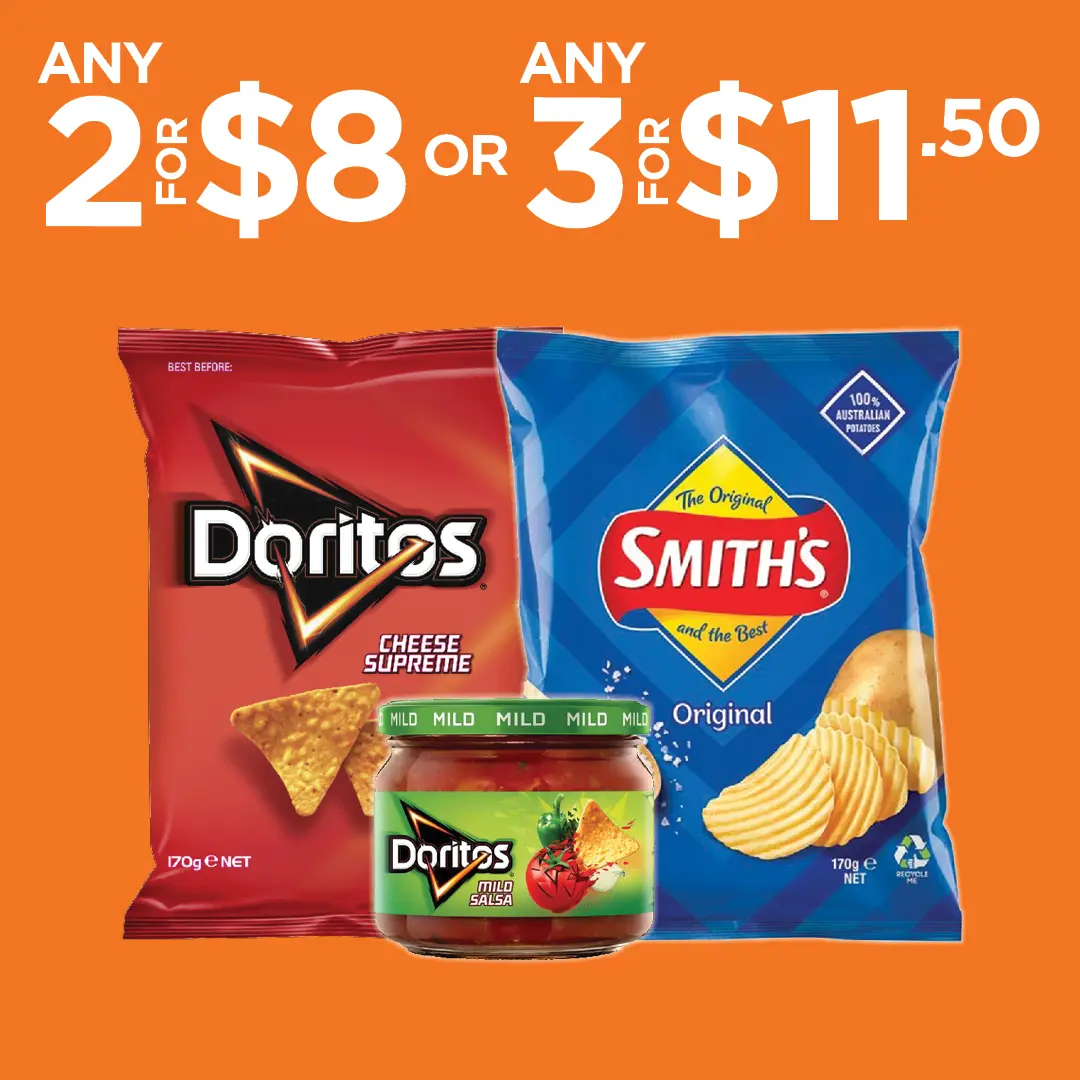 Doritos, Smiths, Varieties 130g-175g Doritos, Smiths, Varieties 130g-175g