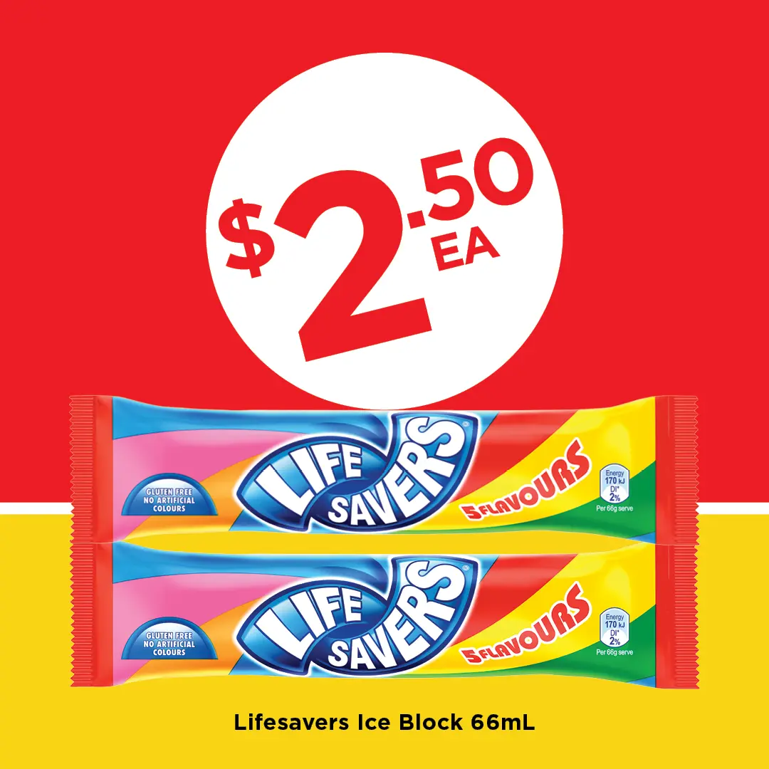 Peters Lifesavers Ice Block 66mL Peters Lifesavers Ice Block 66mL