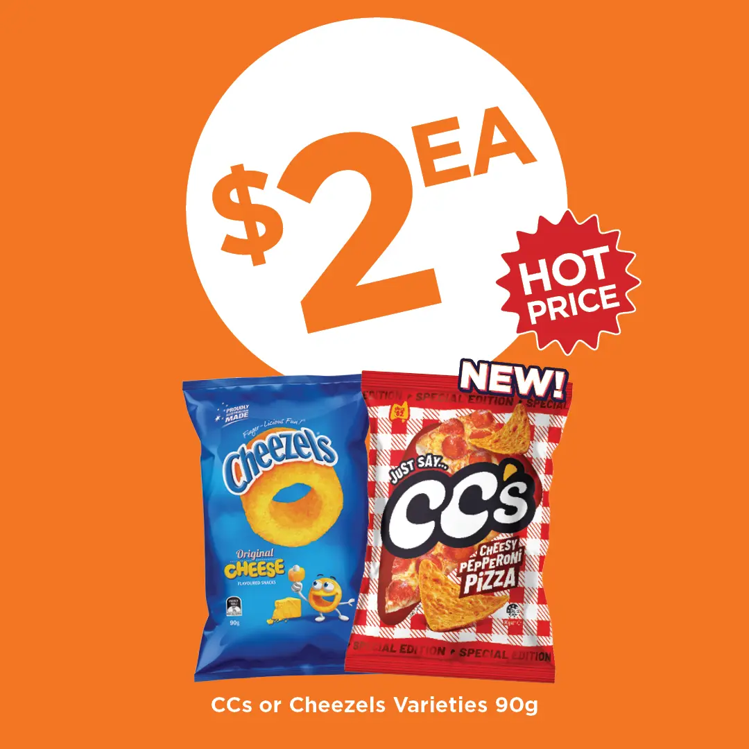 CCs or Cheezels Varieties 90g