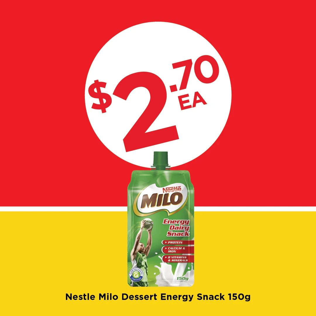 Nestle Milo Dessert Energy Snack 150g Nestle Milo Dessert Energy Snack 150g