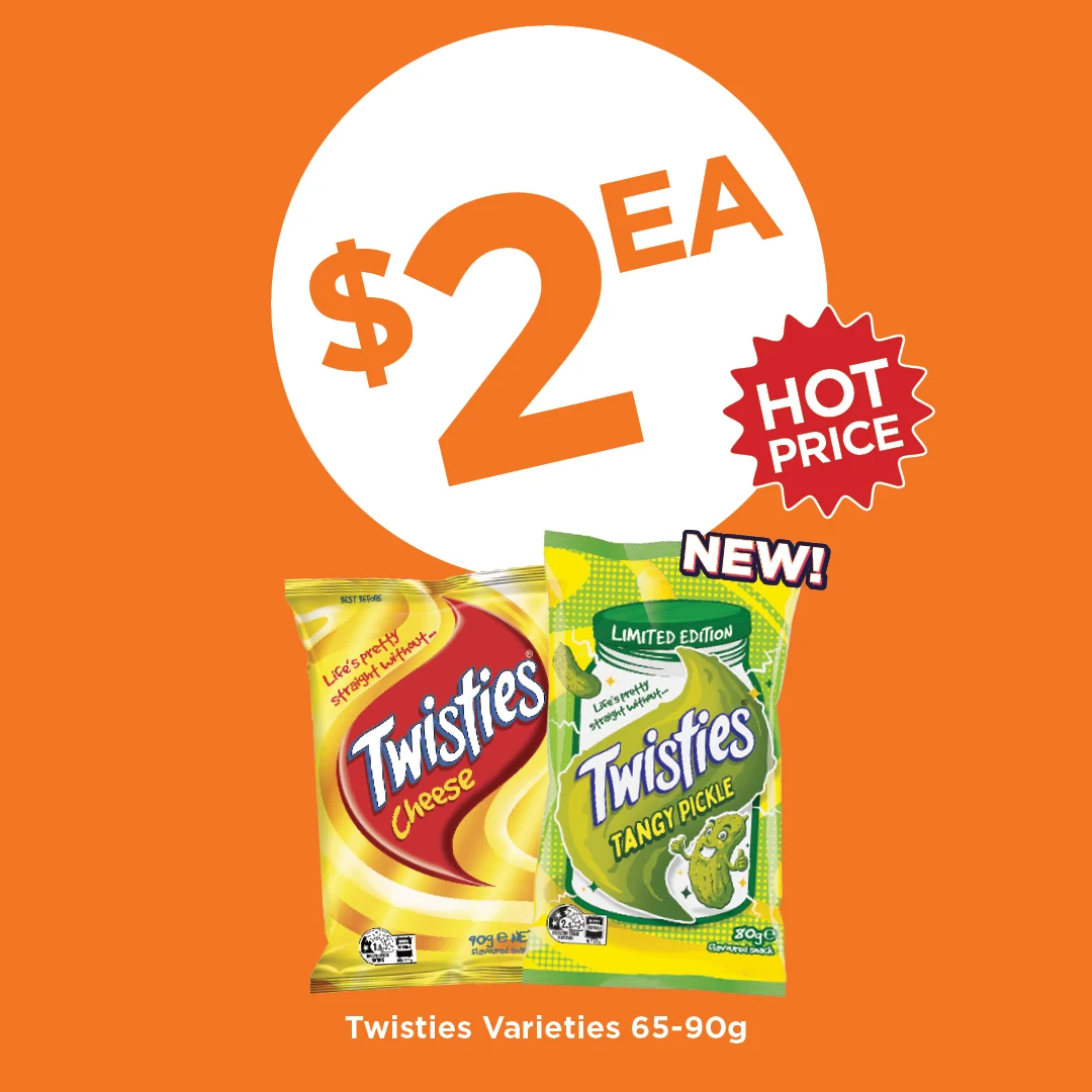 Twisties Varieties 65-90g Twisties Varieties 65-90g