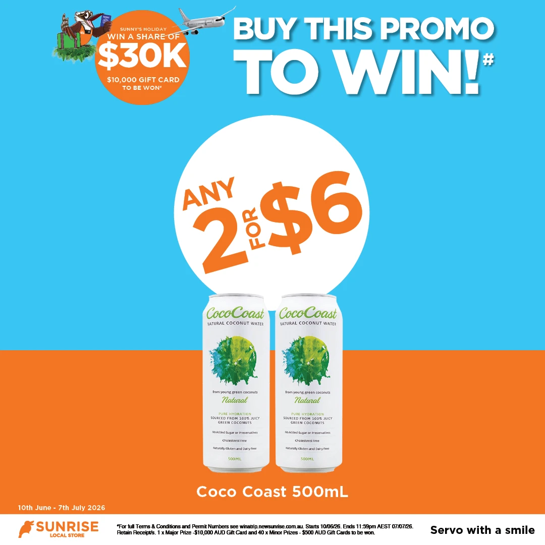 2 for $6 Coco Coast 500 mL 2 for $6 Coco Coast 500 mL