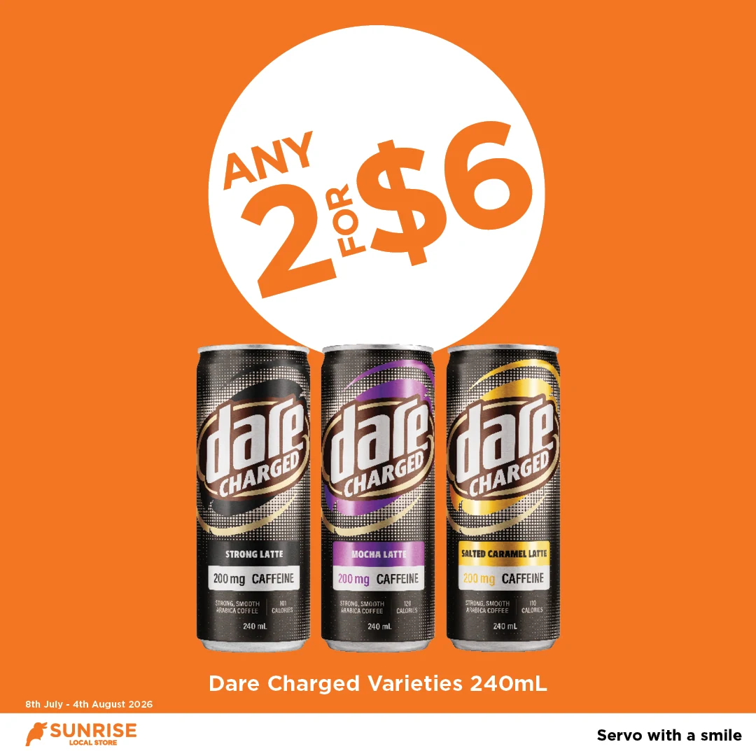 Dare Charged Varieties 240mL Dare Charged Varieties 240mL