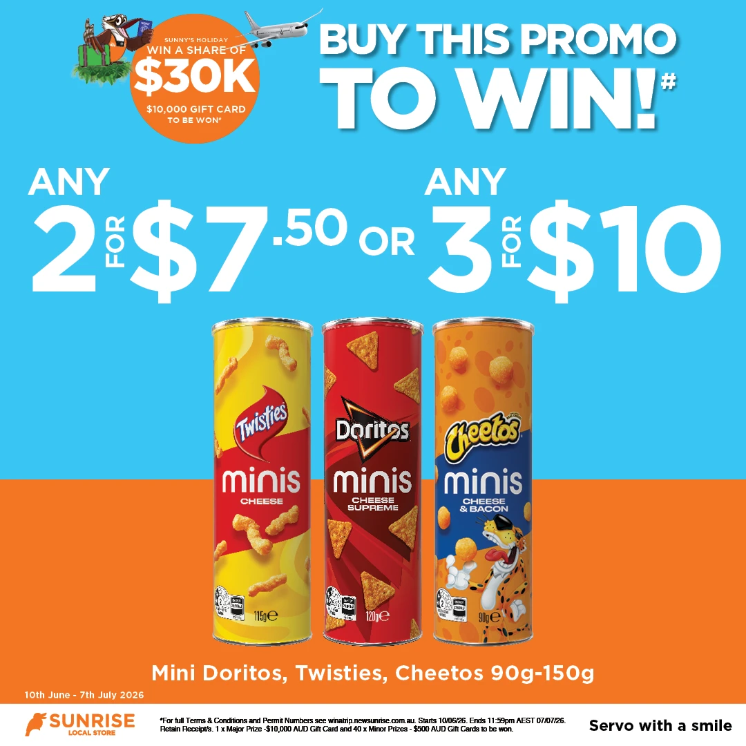 Mini Doritos, Twisties, Cheetos 90g-150g Mini Doritos, Twisties, Cheetos 90g-150g