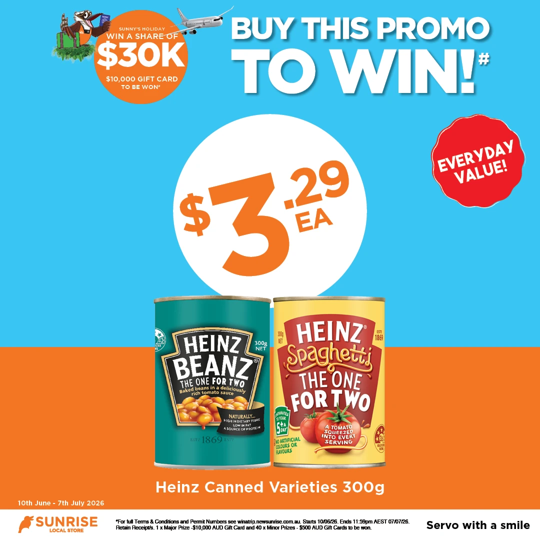 Heinz Canned Varieties 300g $3.29ea Heinz Canned Varieties 300g $3.29ea