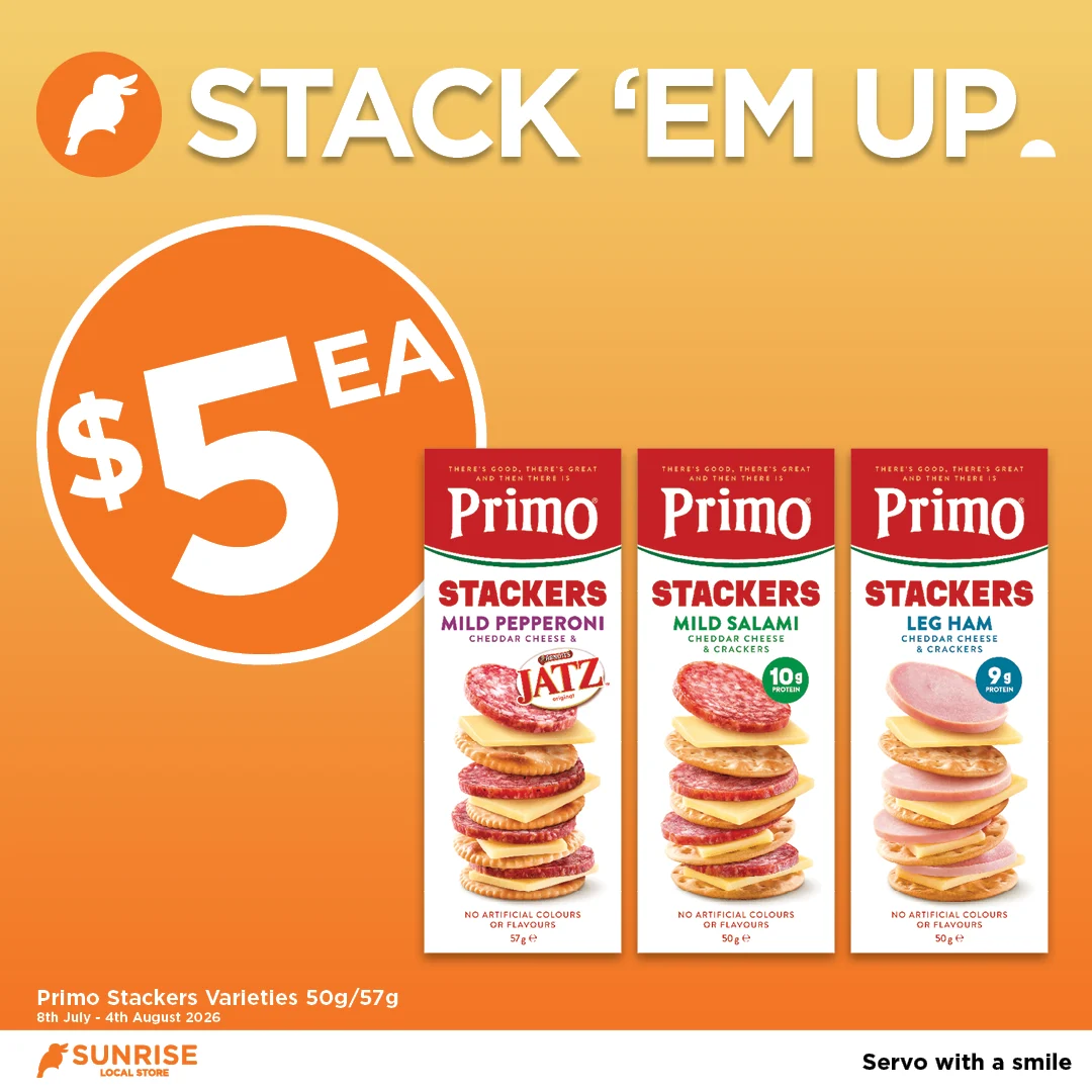 Primo Stackers Varieties 50g 57g Primo Stackers Varieties 50g 57g