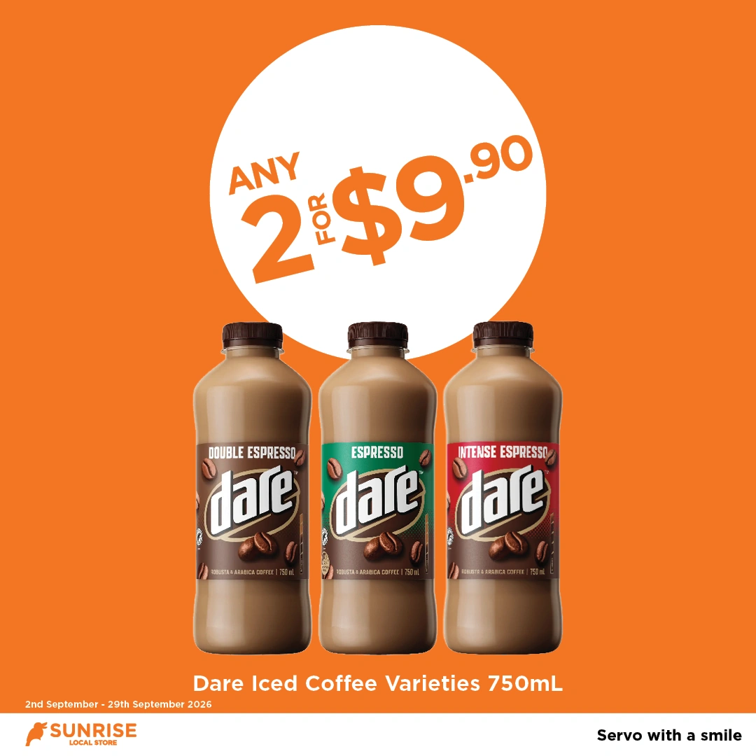 Dare Iced Coffee Varieties 750mL Dare Iced Coffee Varieties 750mL
