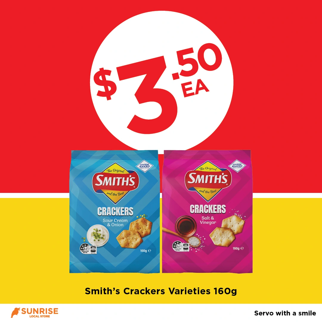 Smith’s Crackers Varieties 160g Smith’s Crackers Varieties 160g