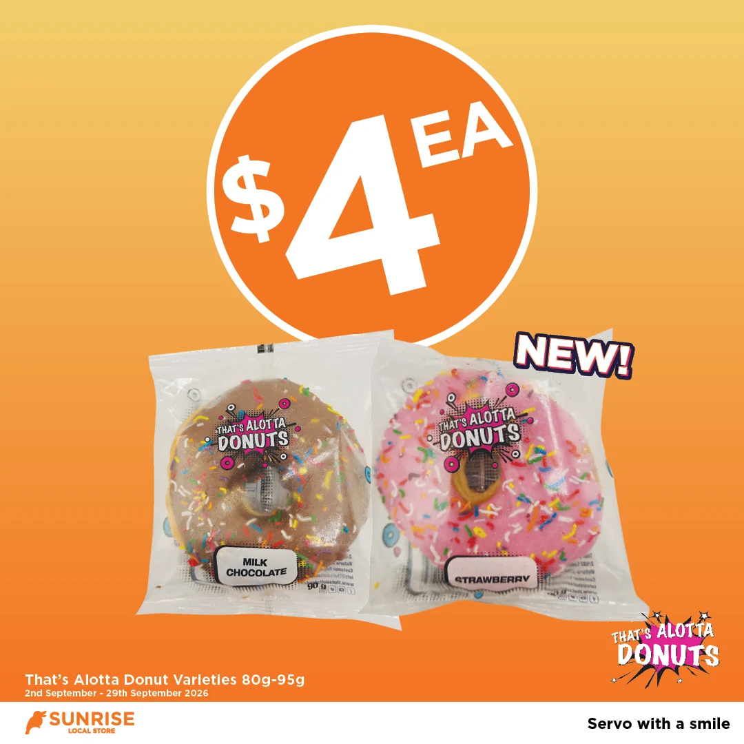 That's Alotta Donut Varieties 80g-95g That's Alotta Donut Varieties 80g-95g