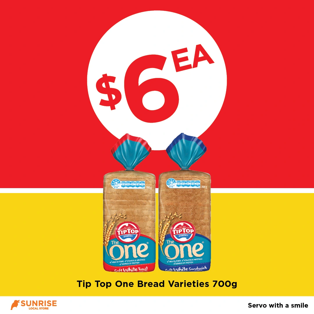 Tip Top One Bread Varieties 700g Tip Top One Bread Varieties 700g