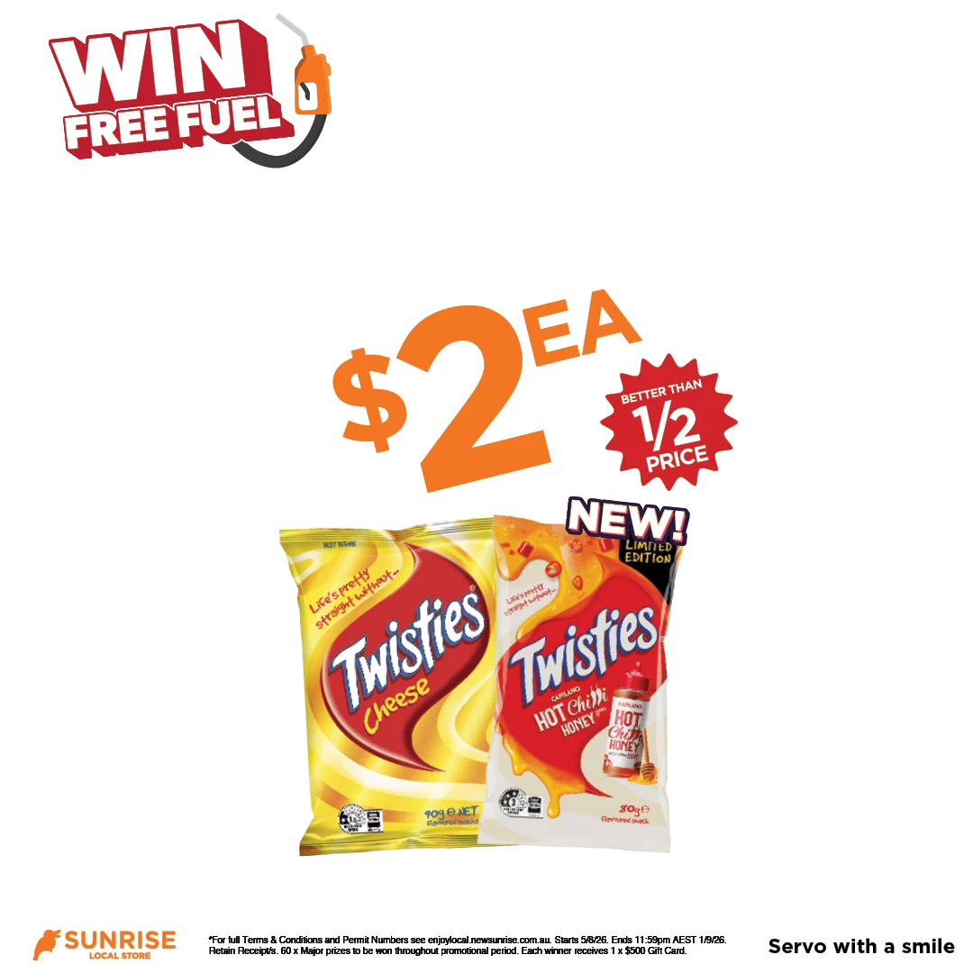 Twisties Varieties 65g-90g